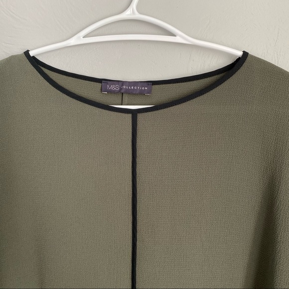 MARKS & SPENCER Green Blouse - Picture 2 of 8